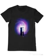 Tricou ADLER barbat Doors to the future Negru