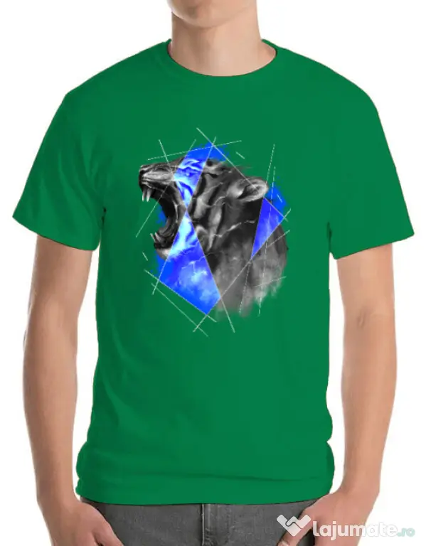 Tricou ADLER barbat Electro tiger Verde mediu