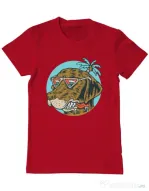 Tricou ADLER barbat Chill dog Rosu