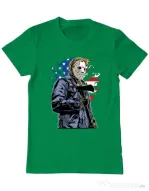 Tricou ADLER barbat American killer Verde mediu
