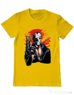 Tricou ADLER barbat Jason will be back Galben