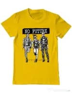 Tricou ADLER barbat No future Galben
