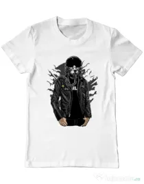 Tricou ADLER barbat Sky fighter Alb