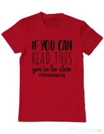 Tricou ADLER barbat Too close Rosu