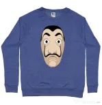 Bluza ADLER barbat Dali mask Albastru melanj