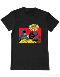 Tricou ADLER barbat Stay home Robin Negru