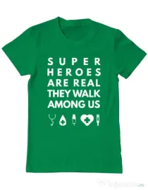 Tricou ADLER barbat Medical heroes Verde mediu