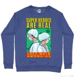 Bluza ADLER barbat Real super heroes Albastru melanj