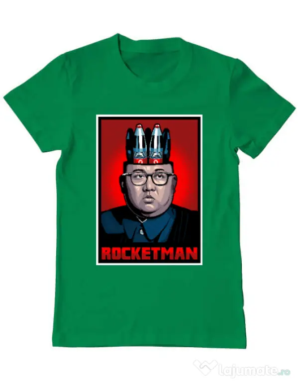 Tricou ADLER barbat Rocketman Verde mediu