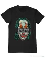 Tricou ADLER barbat Joker skull Negru