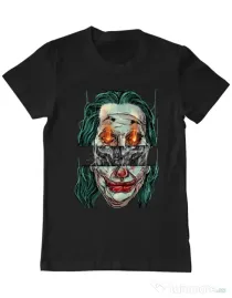 Tricou ADLER barbat Joker skull Negru