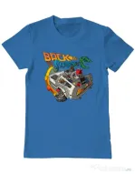 Tricou ADLER barbat Back to summer Albastru azuriu