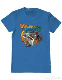 Tricou ADLER barbat Back to summer Albastru azuriu