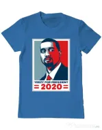 Tricou ADLER barbat Yezzy for president Albastru azuriu