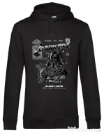 Hoodie barbat cu gluga Dark Side Coffee Negru
