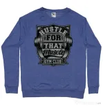 Bluza ADLER barbat Hustle for that muscle Albastru melanj