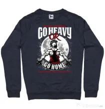 Bluza ADLER barbat Go heavy or go home Denim inchis