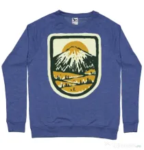 Bluza ADLER barbat Hand drawn mountains Albastru melanj