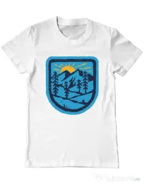 Tricou ADLER barbat Great nature Alb