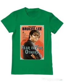 Tricou ADLER barbat Fear is for others Verde mediu