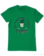 Tricou ADLER barbat Amazing coffee Verde mediu