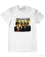 Tricou ADLER barbat Dance meme Alb
