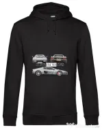 Hoodie barbat cu gluga Ferrari Testarosa Negru