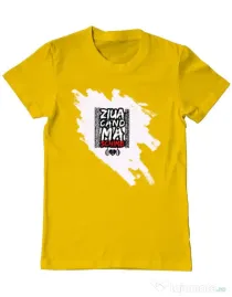 Tricou ADLER barbat ZIUA CAND MA SCHIMB - Adi Morosanu Galben