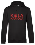 Hanorac barbat cu gluga Logo Kola Rosu Negru