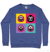 Bluza personalizata barbat Four guard Albastru melanj