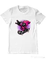 Tricou personalizat barbat Squid Boy Alb