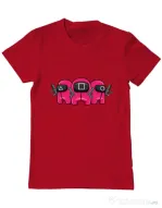 Tricou personalizat barbat Squid Squad Rosu