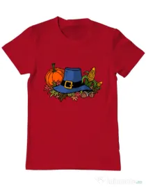 Tricou personalizat barbat Thank Giving Rosu