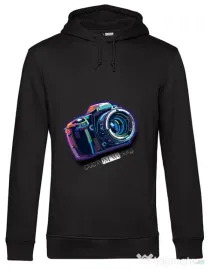 Hanorac barbat cu gluga Camera CW Negru