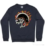 Bluza personalizata barbat Skull Biker Denim inchis