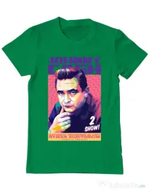 Tricou personalizat barbat Johnny Cash Verde mediu