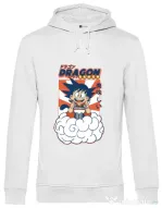 Hanorac barbat cu gluga Dragon Ramen Alb