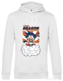 Hanorac barbat cu gluga Dragon Ramen Alb