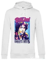 Hanorac barbat cu gluga BILLY JOEL Alb