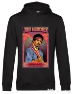 Hanorac barbat cu gluga Jimi Hendrix Negru