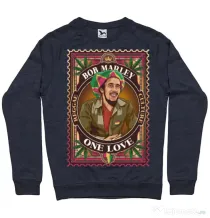 Bluza personalizata barbat Bob Marley Denim inchis