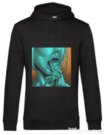 Hanorac barbat cu gluga OCTOLICIOUS Negru