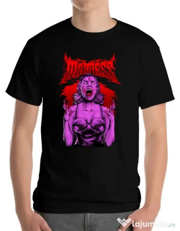 Tricou personalizat barbat MADNESS Negru