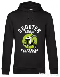 Hanorac barbat cu gluga SCOOTER VINTAGE Negru
