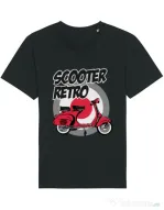 Tricou STANLEY STELLA barbat SCOOTER RETRO RED COLOR Negru