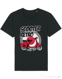 Tricou STANLEY STELLA barbat SCOOTER RETRO RED COLOR Negru