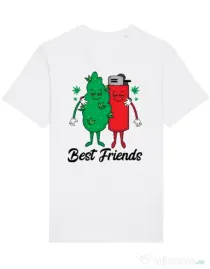 Tricou STANLEY STELLA barbat Best Friends Alb