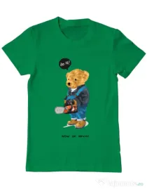 Tricou personalizat barbat Now or never Verde mediu