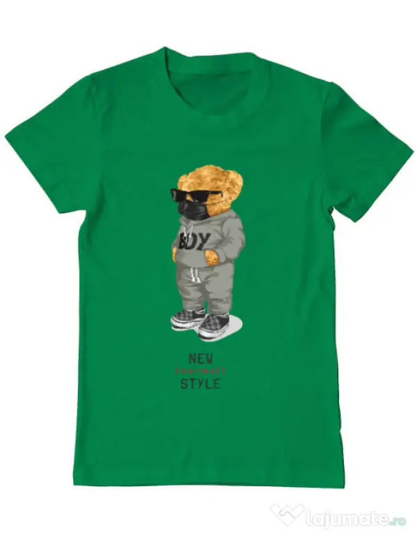 Tricou personalizat barbat New normal style Verde mediu