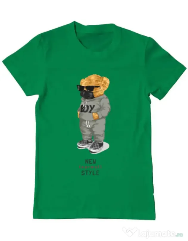 Tricou personalizat barbat New normal style Verde mediu